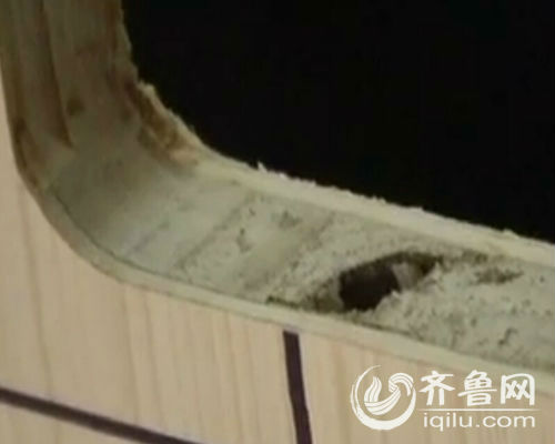 所謂的“馬六甲”進(jìn)口板材金玉其外敗絮其中。（視頻截圖）